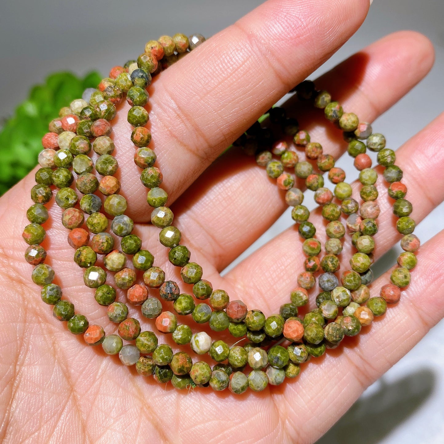 4mm Faceted Crystal Bracelet Crystal Healing Bulk Wholesale