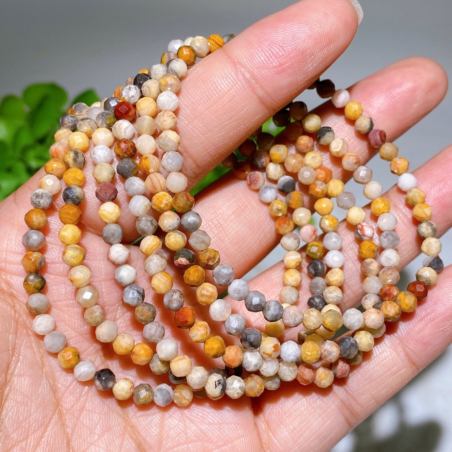 4mm Faceted Crystal Bracelet Crystal Healing Bulk Wholesale