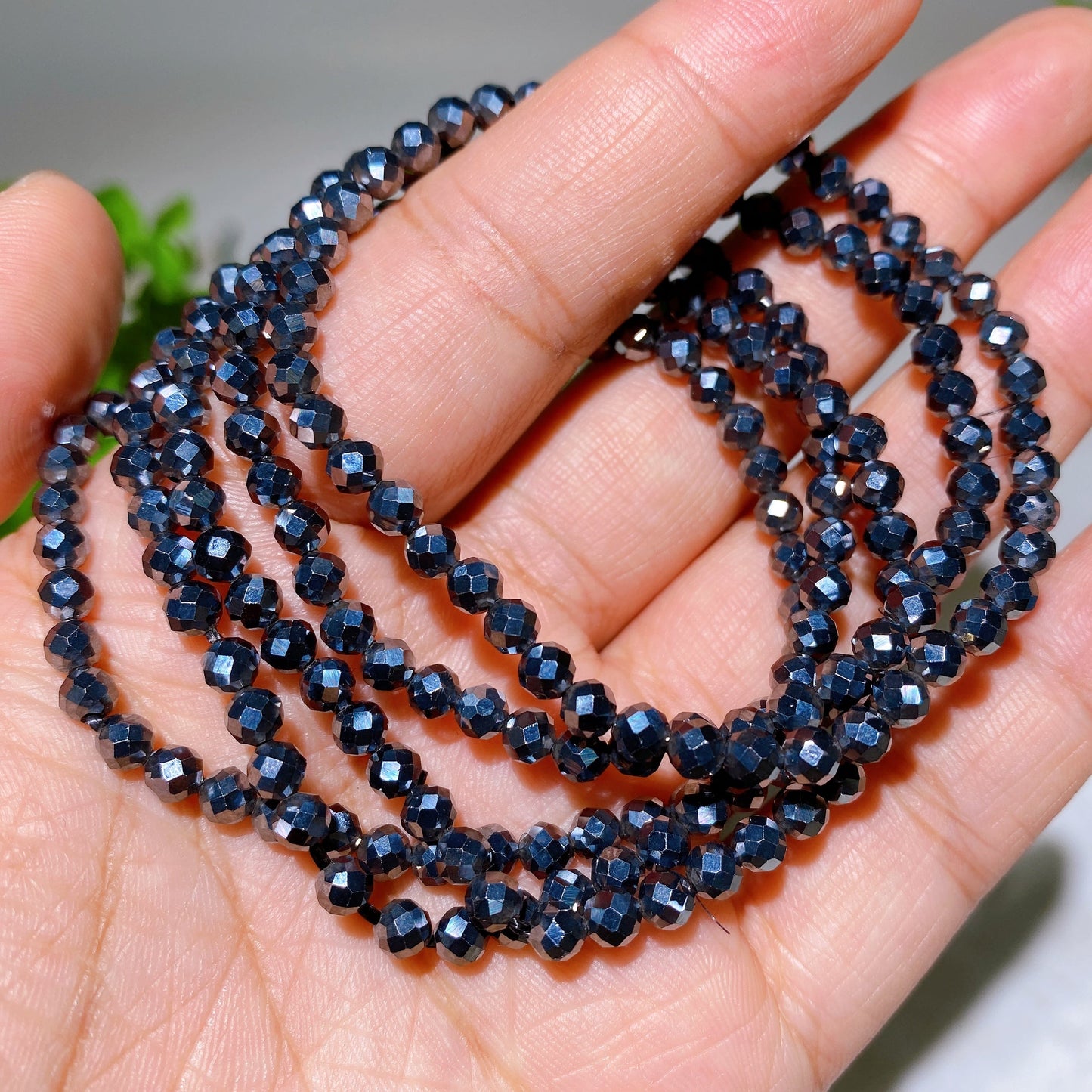 4mm Faceted Crystal Bracelet Crystal Healing Bulk Wholesale