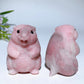 2.3" Pink Opal Marmot Carving Crystal Healing Bulk Wholesale
