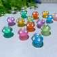 8pcs 12mm Resin Luminous Mini Mushroom Carvings Bulk Wholesale