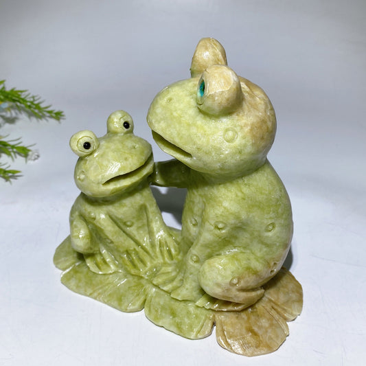 Hand Carved Serpentine Frogs Free Form Crystal Healing Bulk Wholesale