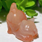 1.2" Mixed Crystal Mini Cat Carvings Bulk Wholesale