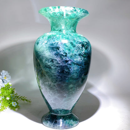 Large Fluorite Vase Carving Crystal Healing Bulk Wholesale