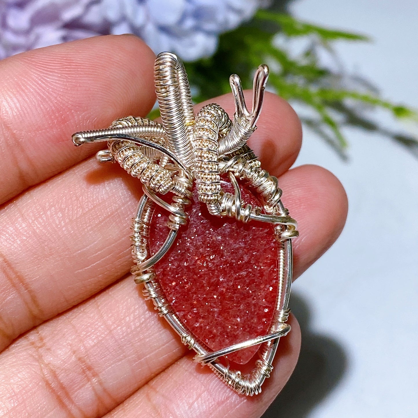 Cooper Wrapping Crystal Pendant Crystal Healing Bulk Wholesale