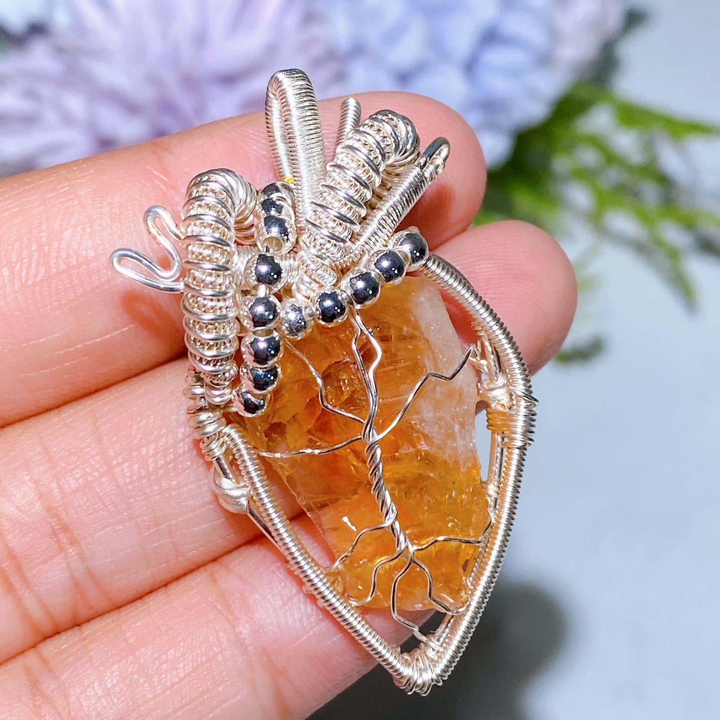 Cooper Wrapping Crystal Pendant Crystal Healing Bulk Wholesale