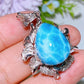 Sterling Silver Larimar Pendant Crystal Healing Bulk Wholesale