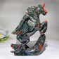 Hand Carved Unique Africa Blood Stone Unicorn Carving Crystal Healing Bulk Wholesale