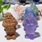 1.5" Mixed Crystal Mini Snata Claus Carvings for Christmas Bulk Wholesale