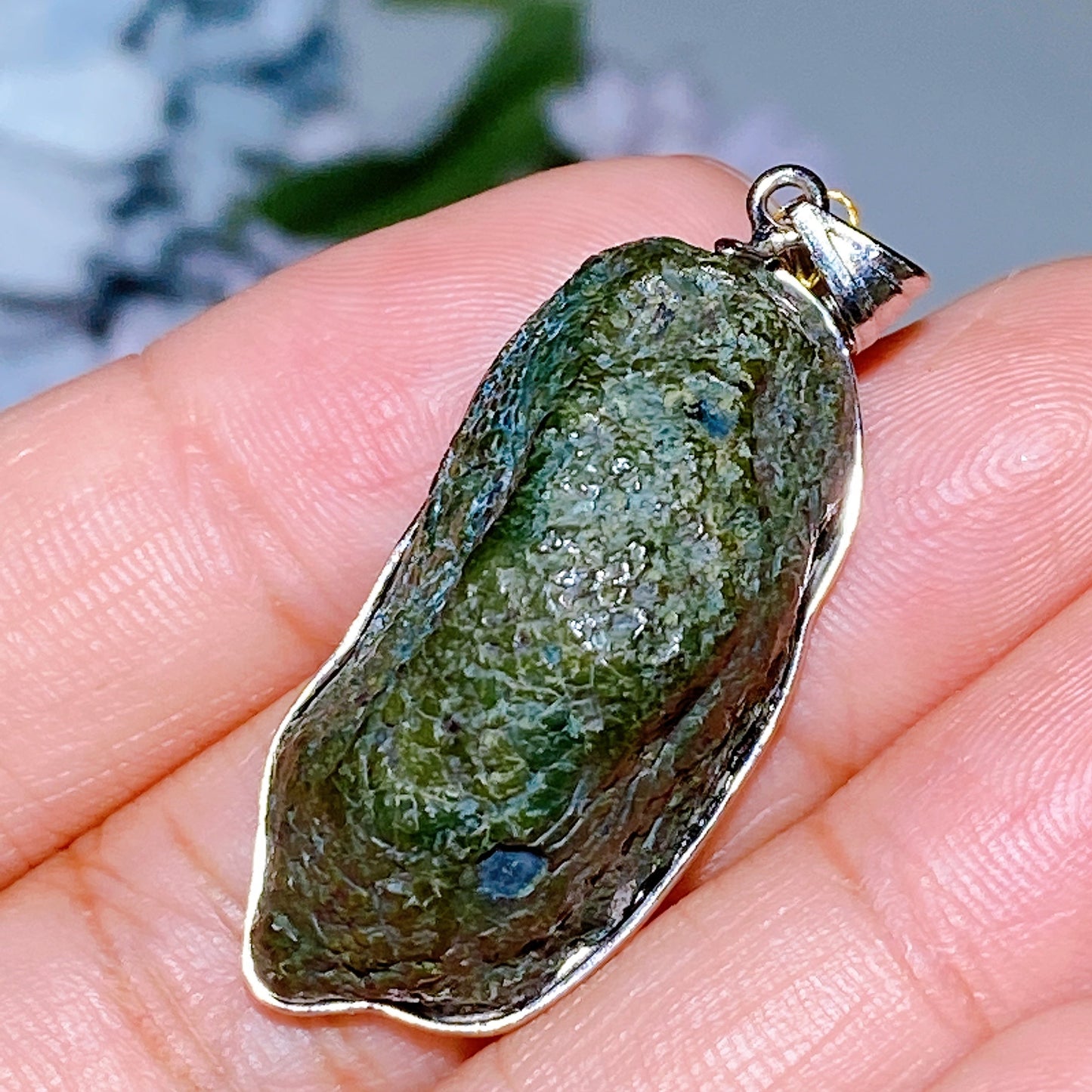 35mm Sterling Silver Natural Geode Pendant Crystal Healing Bulk Wholesale