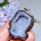 35mm Sterling Silver Natural Geode Pendant Crystal Healing Bulk Wholesale