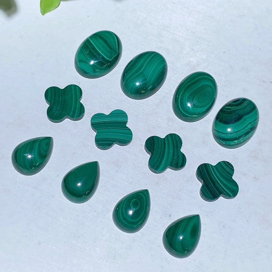 12-20mm Peach Moon Stone Malachite Surface for Jewelry DIY Bulk Wholesale