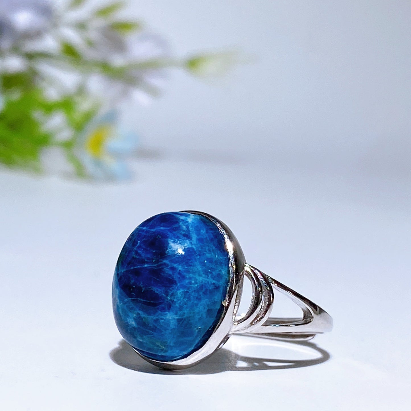 Sterling Silver UV Reactive Hackmanite Ring Crystal Healing Bulk Wholesale