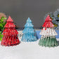 3.5" Mixed Crystal Chips Resin Christmas Tree Carvings Bulk Wholesale