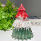 3.5" Mixed Crystal Chips Resin Christmas Tree Carvings Bulk Wholesale