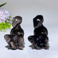 2.2" Silver Obsidian Baby Dinosaur Carving Crystal Healing Bulk Wholesale