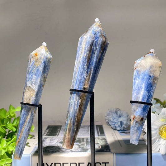 4.5"-6.5" Kyanite Wand with Stand Free Form Bulk Wholesale