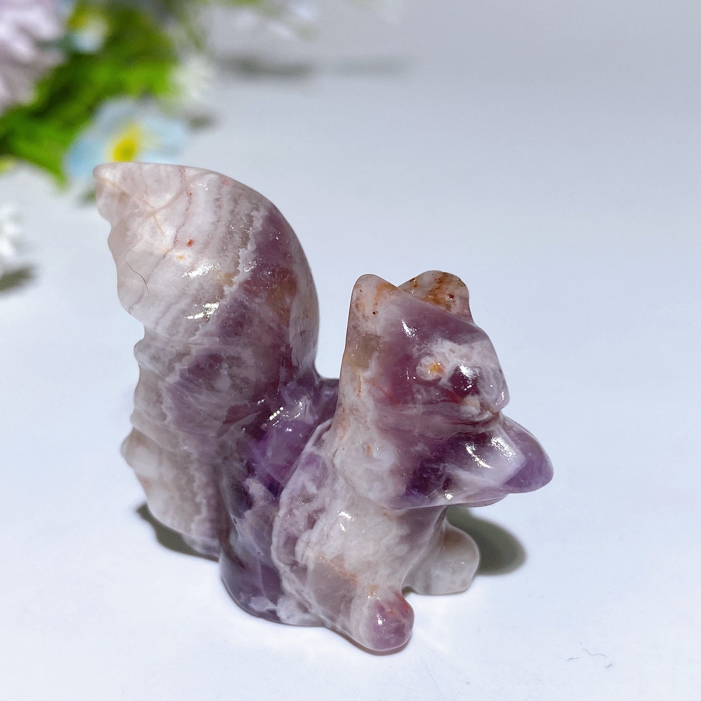 1.6" Crystal Squirrel Carving Crystal Healing Bulk Wholesale
