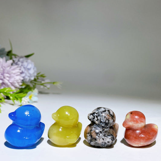 1.1" Crystal Duck Carving Crystal Healing Bulk Wholesale
