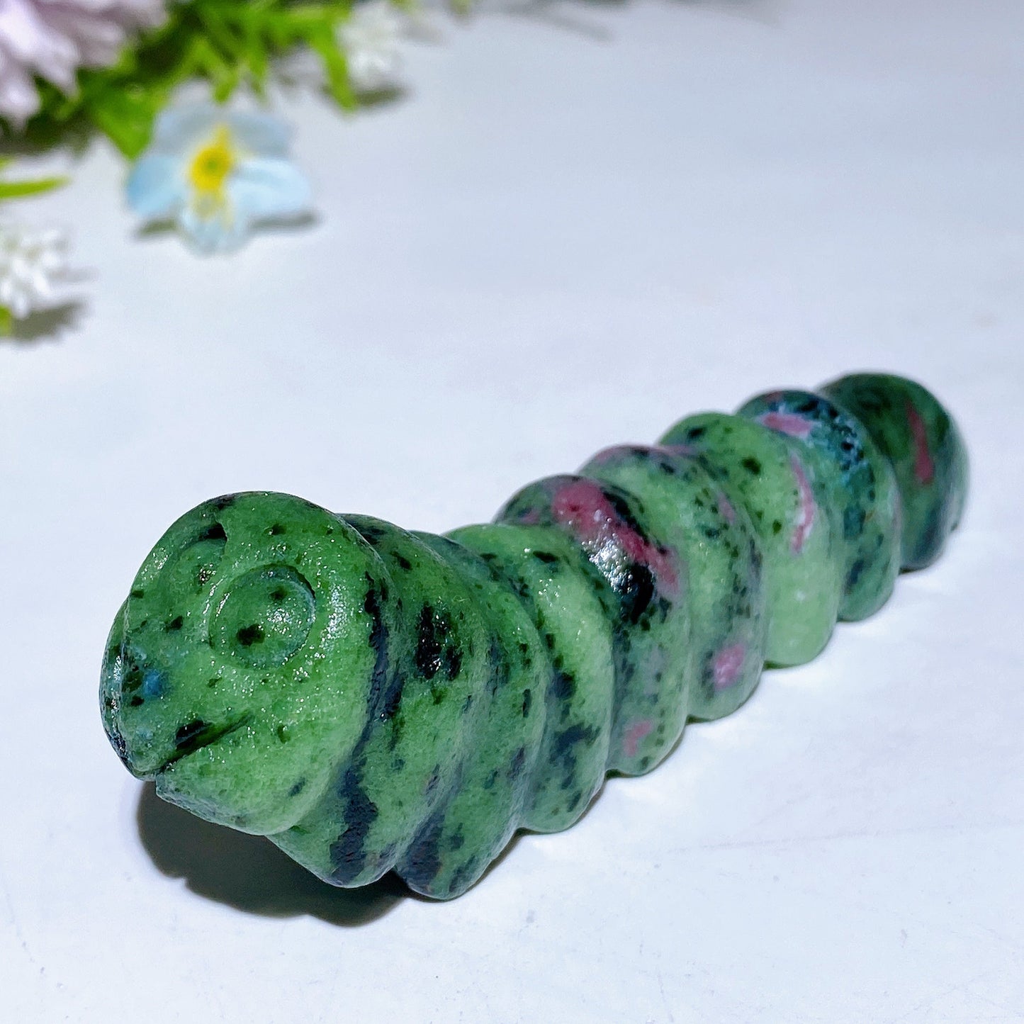9cm Crystal Caterpillar Carving Crystal Healing Bulk Wholesale