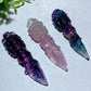 3.1" Fluorite Vajra Pestle Carvings Pendant Bulk Wholesale