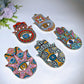 Ceramic Evil Eye Cup & Mat with Gift Box Set Crystal Healing Bulk Wholesale