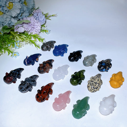2.4" Crystal Salamander Carving Crystal Healing Bulk Wholesale