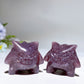1.1" Purple Mica Gengar Pokemon Carving Crystal Healing Bulk Wholesale