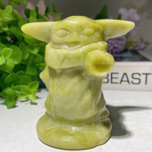 3.1" Serpentine Yoda Carvings Bulk Wholesale