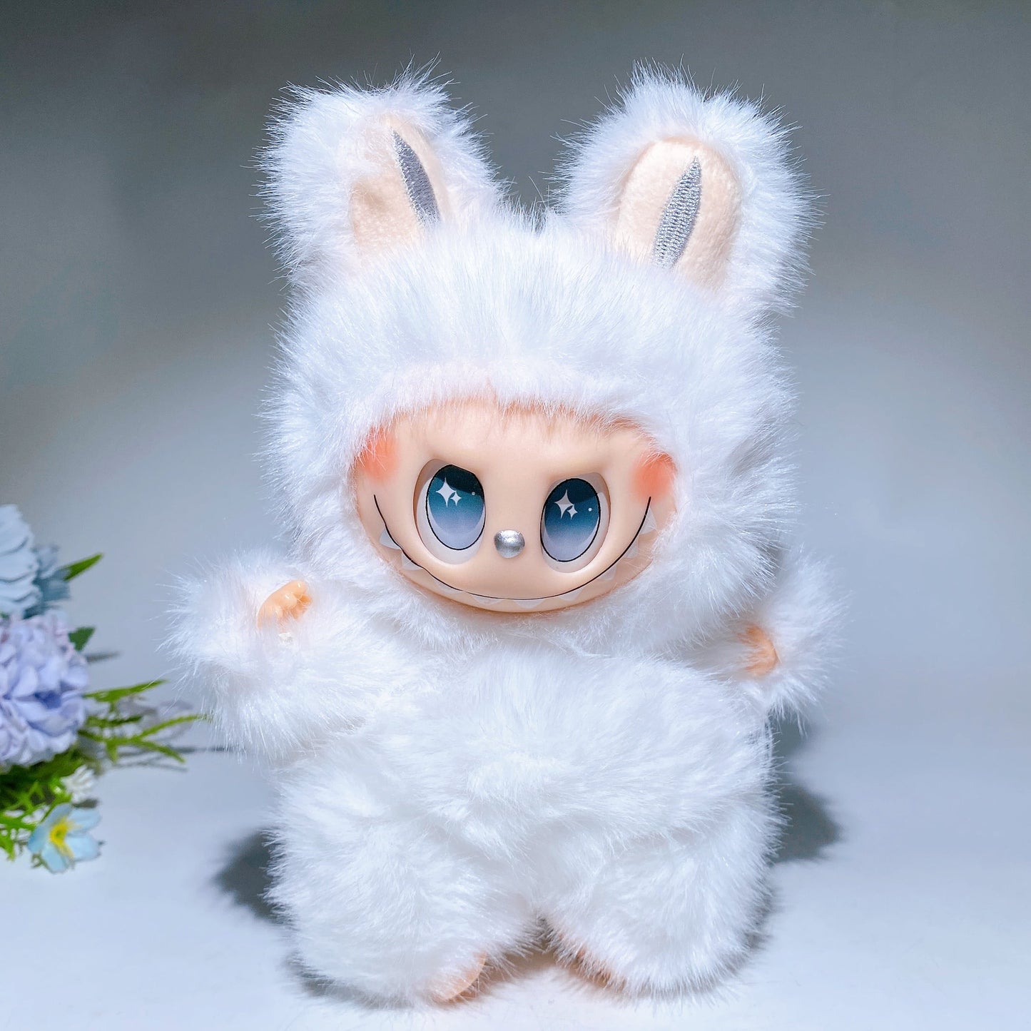 16-18cm Labubu Toy Bag Hanging for Halloween Crystal Healing Bulk Wholesale