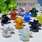 1.2" Mixed Crystal Mini Dragon Carvings Bulk Wholesale