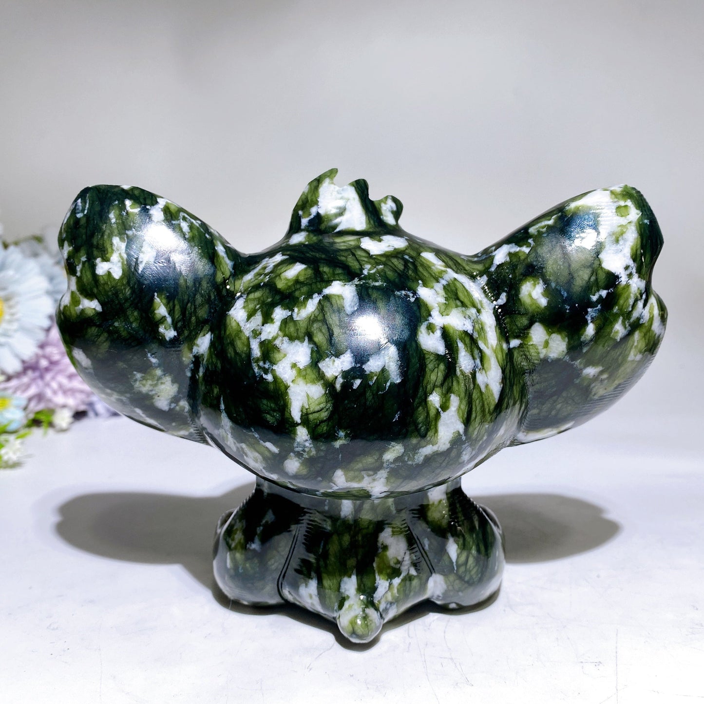 16cm Jade Sepentine Stitch Carving Crystal Healing Bulk Wholesale