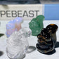 1.2" Mixed Crystal Mini Squirrel Carvings Bulk Wholesale