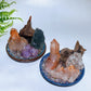 Natural Raw Crystal with Chips Branch in Plate Free Form Crystal Healing Bulk Wholesale