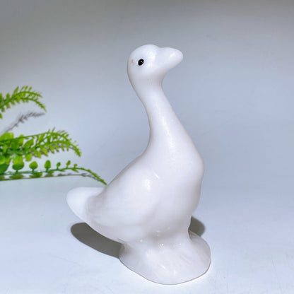 4.0" Natural Crystal Goose Carving Healing Bulk Wholesale