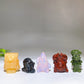 1.6" Natural Mixed Crystal SpongeBob Character Carving 5 Pieces Crystal Healing Bulk Wholesale