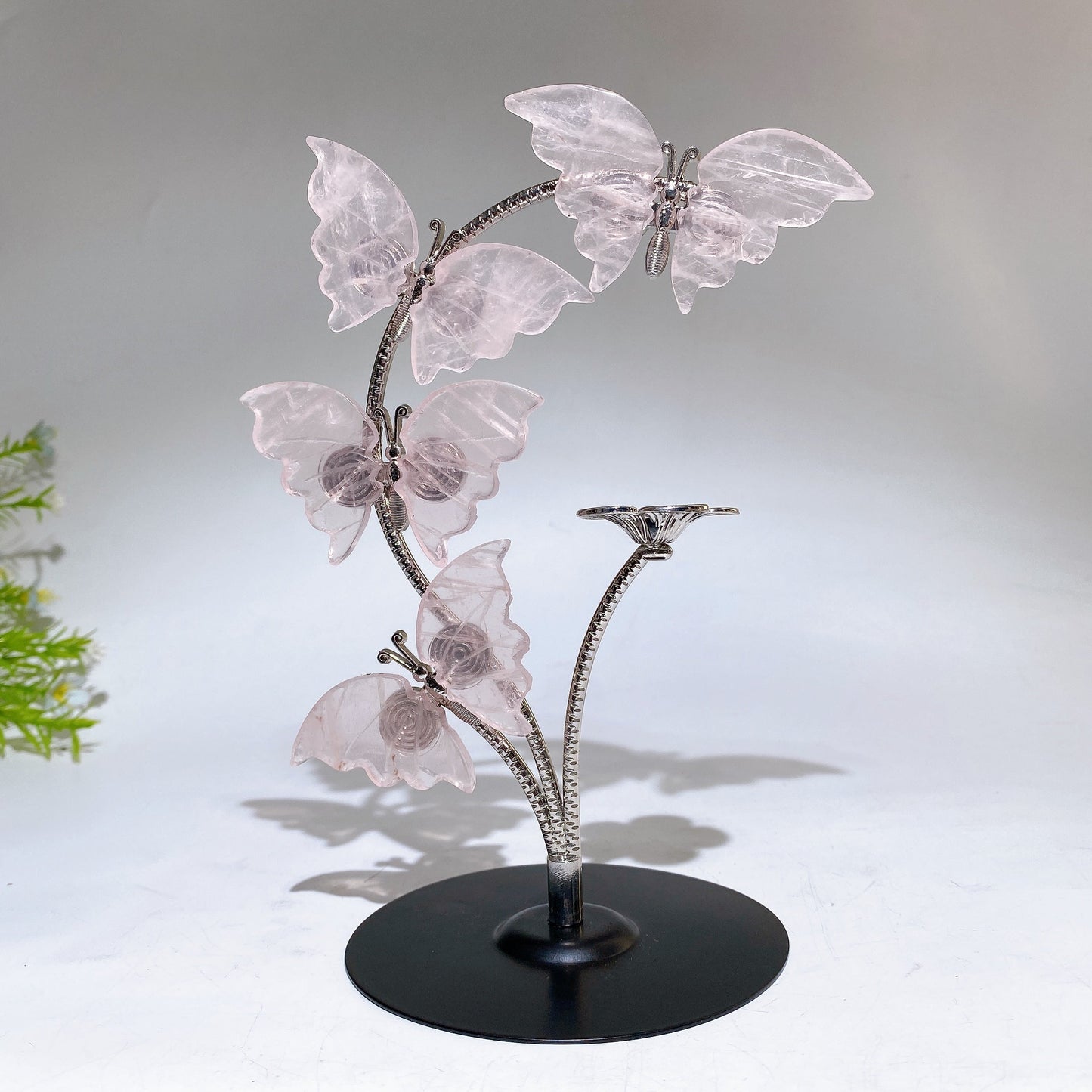 Natural Crystal Butterfly Sphere Holder Crystal Healing Bulk Wholesale