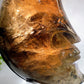 Large Unique Hand Carved Natural Smoky Quartz Moon Face with Strong Rainbow with Stand Crystal Healing Bulk Wholesale