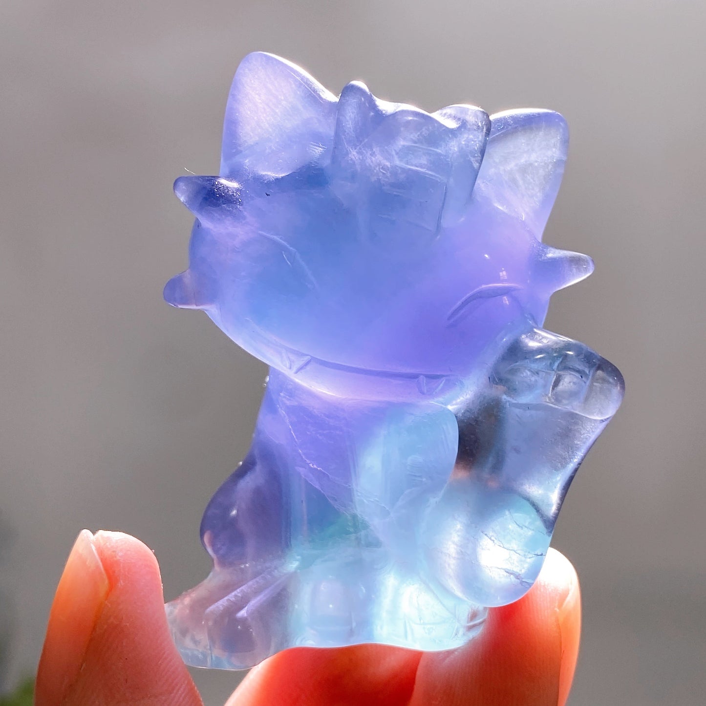 2.1" Fluorite Pokemon Carving Crystal Healing Bulk Wholesale