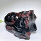 Natural Astrophylite Growing with Garnet Dinosaur Skull Carving Crystal Healing Bulk Wholesale