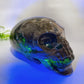 Large Unique Hand Carved Natural Volcanic Agate Skull Crystal Healing Bulk Wholesale