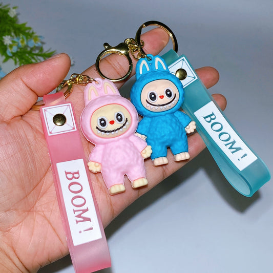 Resin Labubu Key Chain Crystal Healing Bulk Wholesale