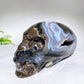 Large Unique Hand Carved Natural Volcanic Agate Skull Crystal Healing Bulk Wholesale