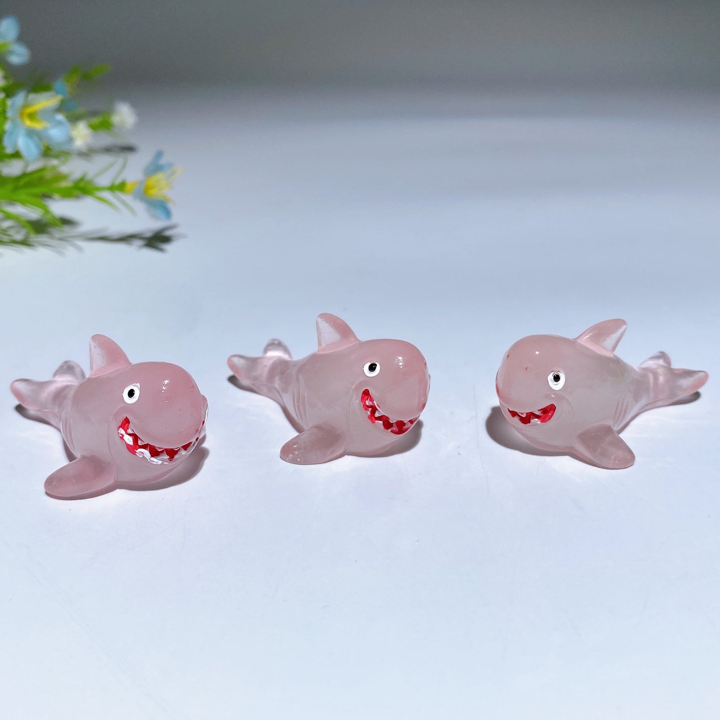 Luminous Shark Carving Crystal Healing Bulk Wholesale