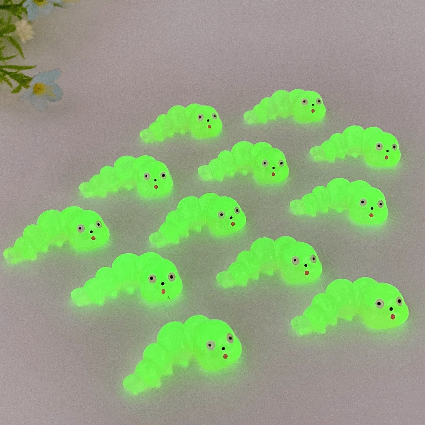 Luminous Caterpillar Ladybug Carving 4pcs Crystal healing Bulk Wholesale