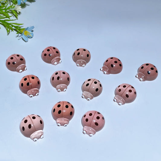 Luminous Caterpillar Ladybug Carving 4pcs Crystal healing Bulk Wholesale