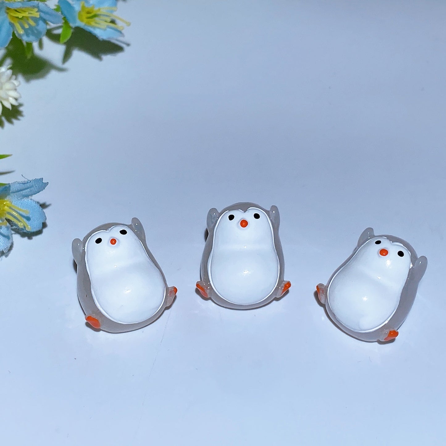 Luminous Penguin Carving 3pcs Crystal Healing Bulk Wholesale