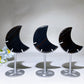 3.2" Midnight Lace Obsidian Moon Carving with Stand Crystal Healing Bulk Wholesale