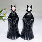 4.6" Black Obsidian Maleficent Carving Crystal Healing Bulk Wholesale