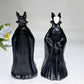 4.6" Black Obsidian Maleficent Carving Crystal Healing Bulk Wholesale